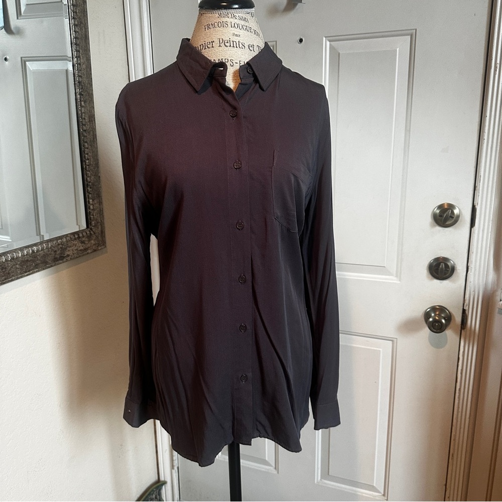 Dark Grey Button-Up Shirt